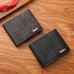 Men's Wallet Credit Card Holder Wallet PU Leather Shopping Daily Holiday Embossed Large Capacity Waterproof Lightweight Geometric Black Brown Coffee