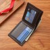 Men's Wallet Credit Card Holder Wallet PU Leather Shopping Daily Holiday Embossed Large Capacity Waterproof Lightweight Geometric Black Brown Coffee