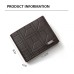 Men's Wallet Credit Card Holder Wallet PU Leather Shopping Daily Holiday Embossed Large Capacity Waterproof Lightweight Geometric Black Brown Coffee