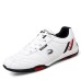 Men's Sneakers Casual Shoes Comfort Shoes Golf Tennis Shoes Walking Sporty Casual Outdoor Athletic Daily Leather Breathable Comfortable Slip Resistant Lace-up Black White Color Block Striped Spring