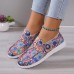 Women's Sneakers Slip-Ons Canvas Shoes Plus Size Canvas Shoes Comfort Shoes Outdoor Halloween Walking Summer Flat Heel Round Toe Casual Comfort Walking Canvas Loafer Multicolor