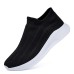 Men's Unisex Sneakers Running Sporty Casual Outdoor Athletic Tissage Volant Breathable Loafer Black and White Black Black Blue Color Block Spring Fall