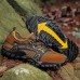 Men's Hiking Shoes Water Shoes Breathable Wearable Comfortable Camping / Hiking Hunting Fishing Net Spring Summer Black Grey Khaki Brown / Round Toe