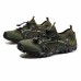 Men's Hiking Shoes Water Shoes Breathable Wearable Comfortable Camping / Hiking Hunting Fishing Net Spring Summer Black Grey Khaki Brown / Round Toe