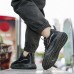 Men's Sneakers White Shoes Walking Vintage Casual Outdoor Daily Knit Warm Height Increasing Comfortable Lace-up Black White Fall Winter