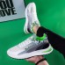 Men's Sneakers Flyknit Shoes Running Casual Daily Tissage Volant Breathable Lace-up Blue Green Summer Spring