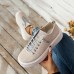 Women's Sneakers Height Increasing Shoes Sparkling Shoes Platform Loafers Valentine's Day Work Sparkling Glitter Platform Flat Heel Round Toe Comfort Minimalism Walking Suede Cloth Lace-up Orange