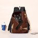 Men's Women's Backpack 3D Print Commuter Backpack School Daily Cat Oxford Large Capacity Breathable Lightweight Zipper Print Coffee