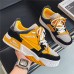 Men's Sneakers Retro Walking Casual Daily Leather Comfortable Booties / Ankle Boots Loafer Black Yellow Spring Fall