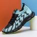 Men's Sneakers Flyknit Shoes Walking Vintage Casual Outdoor Daily Knit Warm Height Increasing Comfortable Lace-up Blue Orange Fall Winter