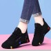 Women's Sneakers Comfort Shoes Daily Color Block Flat Heel Round Toe Fashion Casual Minimalism Mesh Lace-up Purpel Red