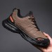 Men's Sneakers Comfort Shoes Running Walking Sporty Casual Outdoor Daily Mesh PU Breathable Height Increasing Lace-up Black Coffee Grey Spring Fall