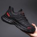 Men's Sneakers Comfort Shoes Running Walking Sporty Casual Outdoor Daily Mesh PU Breathable Height Increasing Lace-up Black Coffee Grey Spring Fall