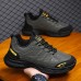 Men's Sneakers Comfort Shoes Running Walking Sporty Casual Outdoor Daily Mesh PU Breathable Height Increasing Lace-up Black Coffee Grey Spring Fall