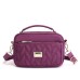 Women's Crossbody Bag Shoulder Bag Dome Bag Nylon Outdoor Daily Holiday Buttons Zipper Large Capacity Waterproof Lightweight Solid Color claret Sapphire Blue Taro purple