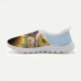 Women's Sneakers Print Shoes Plus Size Comfort Shoes Daily Travel Floral Cat Flat Heel Casual Comfort Minimalism Walking Mesh Yellow