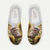 Women's Sneakers Print Shoes Plus Size Comfort Shoes Daily Travel Floral Cat Flat Heel Casual Comfort Minimalism Walking Mesh Yellow