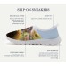 Women's Sneakers Print Shoes Plus Size Comfort Shoes Daily Travel Floral Cat Flat Heel Casual Comfort Minimalism Walking Mesh Yellow