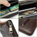 Crocodile Pattern Vintage Genuine Leather Long Wallet For men - Large Capacity Clutch Bag Multi-card Card Holder Coin Purse Wallet