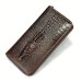 Crocodile Pattern Vintage Genuine Leather Long Wallet For men - Large Capacity Clutch Bag Multi-card Card Holder Coin Purse Wallet