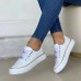 Women's Sneakers Plus Size Height Increasing Shoes Platform Sneakers Outdoor Daily Summer Winter Platform Round Toe Fashion Sporty Casual Walking PU Lace-up Black White Gold