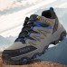 Men's Sneakers Sporty Look Trekking Shoes Running Hiking Sporty Casual Outdoor Daily Satin Breathable Comfortable Slip Resistant Lace-up Dark green yellow Brown Grey Color Block Summer Spring