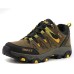 Men's Sneakers Sporty Look Trekking Shoes Running Hiking Sporty Casual Outdoor Daily Satin Breathable Comfortable Slip Resistant Lace-up Dark green yellow Brown Grey Color Block Summer Spring