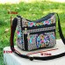 Women's Crossbody Bag Shoulder Bag Hobo Bag Canvas Shopping Daily Embroidery Zipper Large Capacity Foldable Lightweight Flower Folk Red Blue Purple