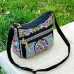 Women's Crossbody Bag Shoulder Bag Hobo Bag Canvas Shopping Daily Embroidery Zipper Large Capacity Foldable Lightweight Flower Folk Red Blue Purple