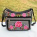 Women's Crossbody Bag Shoulder Bag Hobo Bag Canvas Shopping Daily Embroidery Zipper Large Capacity Foldable Lightweight Flower Folk Red Blue Purple