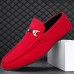 Men's Loafers & Slip-Ons Comfort Shoes Walking Vintage Casual Outdoor Daily Leather Warm Height Increasing Comfortable Lace-up Black Red Winter