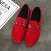 Men's Loafers & Slip-Ons Comfort Shoes Walking Vintage Casual Outdoor Daily Leather Warm Height Increasing Comfortable Lace-up Black Red Winter