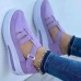 Women's Sneakers Plus Size Platform Sneakers Slip-on Sneakers Outdoor Daily Solid Color Summer Hollow Out Platform Wedge Heel Round Toe Vintage Casual Minimalism Walking Patent Leather Magic Tape