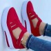 Women's Sneakers Plus Size Platform Sneakers Slip-on Sneakers Outdoor Daily Solid Color Summer Hollow Out Platform Wedge Heel Round Toe Vintage Casual Minimalism Walking Patent Leather Magic Tape