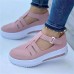 Women's Sneakers Plus Size Platform Sneakers Slip-on Sneakers Outdoor Daily Solid Color Summer Hollow Out Platform Wedge Heel Round Toe Vintage Casual Minimalism Walking Patent Leather Magic Tape