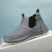 Men's Sneakers Retro Walking Casual Daily Leather Comfortable Booties / Ankle Boots Loafer Black White Gray Spring Fall