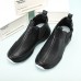 Men's Sneakers Retro Walking Casual Daily Leather Comfortable Booties / Ankle Boots Loafer Black White Gray Spring Fall