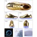 Men's Sneakers LED Shoes Light Up Shoes Skate Shoes High Top Sneakers Walking Sporty Casual School Outdoor Dailywear PU Breathable Wear Proof Lace-up Magic Tape Black White Silver Summer