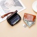 Women's Clutch Wallet Coin Purse Credit Card Holder Wallet PU Leather Shopping Daily Zipper Waterproof Lightweight Durable Solid Color Dark Brown Wine Black