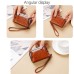 Women's Clutch Wallet Coin Purse Credit Card Holder Wallet PU Leather Shopping Daily Zipper Waterproof Lightweight Durable Solid Color Dark Brown Wine Black