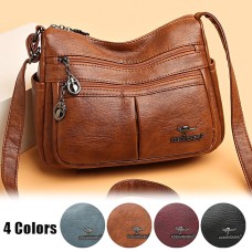 Women's Crossbody Bag Shoulder Bag Hobo Bag PU Leather Outdoor Daily Holiday Buttons Zipper Large Capacity Waterproof Lightweight Solid Color 2015 black 2015 red 2015 brown