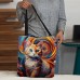 Women's Tote Shoulder Bag Canvas Tote Bag Polyester Outdoor Shopping Holiday Print Large Capacity Foldable Lightweight Cat 3D