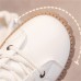 Women's Sneakers Boots White Shoes High Top Sneakers Daily Solid Color Fleece Lined Booties Ankle Boots Winter Flat Heel Round Toe Plush Casual Minimalism Running Walking PU Lace-up Black White