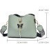 Women's Crossbody Bag Shoulder Bag PU Leather Office Daily Holiday Pendant Zipper Adjustable Solid Color Black White Pink