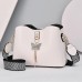 Women's Crossbody Bag Shoulder Bag PU Leather Office Daily Holiday Pendant Zipper Adjustable Solid Color Black White Pink