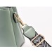 Women's Crossbody Bag Shoulder Bag PU Leather Office Daily Holiday Pendant Zipper Adjustable Solid Color Black White Pink