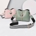 Women's Crossbody Bag Shoulder Bag PU Leather Office Daily Holiday Pendant Zipper Adjustable Solid Color Black White Pink