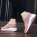 Women's Sneakers Plus Size Platform Sneakers Outdoor Solid Color Summer Flat Heel Round Toe Fashion Sporty Casual Walking PU Lace-up Black Pink Gray