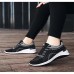 Women's Sneakers Plus Size Platform Sneakers Outdoor Solid Color Summer Flat Heel Round Toe Fashion Sporty Casual Walking PU Lace-up Black Pink Gray