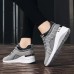 Women's Sneakers Plus Size Platform Sneakers Outdoor Solid Color Summer Flat Heel Round Toe Fashion Sporty Casual Walking PU Lace-up Black Pink Gray